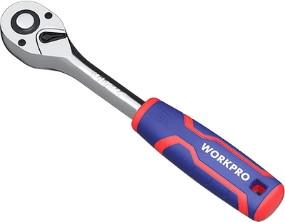 Рукоятка с храповым механизмом Workpro PRO 72Т CR-V 1/4" (WP271010)