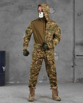 Тактический военный полевой костюм горка Ahiles ( Китель + Убакс + Штаны ), Камуфляж: Пиксель, Размер: M