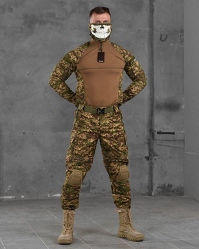 Тактичний військовий польовий костюм Varan ( Убакс + Штани ), Камуфляж: Піксель, Розмір: XXL