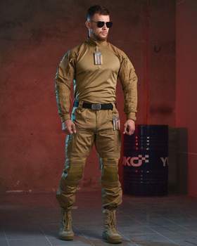 Тактический военный полевой костюм Pazan ( Убакс + Штаны ), Камуфляж: Койот, Размер: S