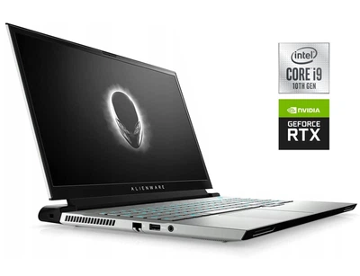 Игровой ноутбук Б-класс Dell Alienware m17 R3 White / 17.3" (1920x1080) IPS / Intel Core i9-10980HK (8 (16) ядер по 2.4 - 5.3 GHz) / 32 GB DDR4 / 512 GB SSD / nVidia GeForce RTX 2070 Super, 8 GB GDDR6, 256-bit / WebCam б/у