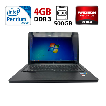 Ноутбук HP G72 / 17.3" (1600x900) TN / Intel Pentium P6100 (2 ядра по 2.0 GHz) / 4 GB DDR3 / 500 GB SSD / ATI Mobility Radeon HD 5470, 512 MB GDDR3, 64-bit / WebCam б/у