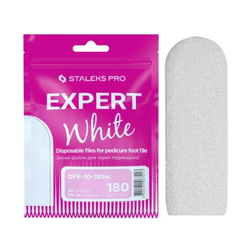 Сменное полотно для педикюрной терки Staleks PRO Expert 10 180 30 шт цвет белый