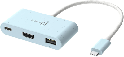 Adapter J5create JCA379EC USB-C HDMI USB Type-A Cyan (JCA379EC-N)