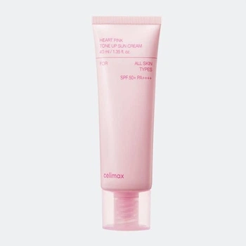 Крем для лица Celimax Heart Pink Tone Up Sun Cream SPF50 солнцезащитный, 40 мл