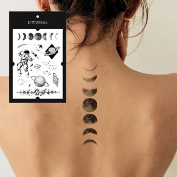 Набор временных тату "Космос и планеты" - Tattooshka Набор временных тату "Космос и планеты" (979758-0-2)