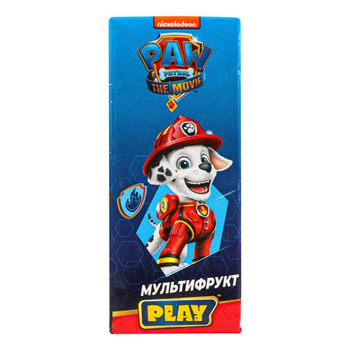 Сік мультифруктовий відновлений неосвітлений PLAY Paw Patrol 0,2 л