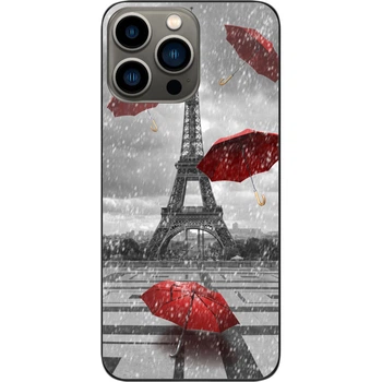 Бампер силиконовый чехол SMTT для iPhone 13 Pro Max с картинкой Париж