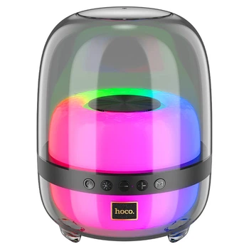 Портативная колонка Hoco BS58 Crystal 10W Беспроводная Bluetooth акустика с RGB подсветкой / TWS