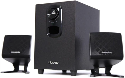 Акустическая система MICROLAB M-108 2.1, 11W, mini-jack, черный