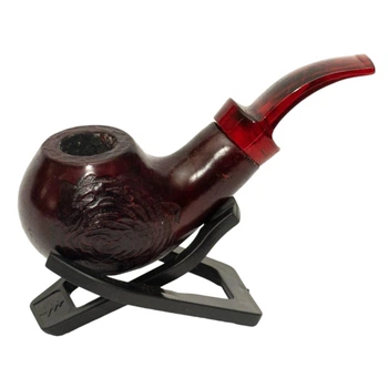 Курительная трубка Wooden Pipe Tea rose деревянная в подарочной упаковке