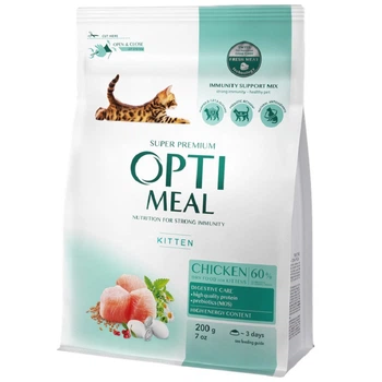 Сухой корм для котят Kitten Chicken курица 1 кг Optimeal