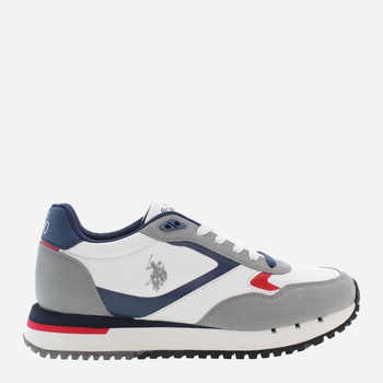 Sneakersy męskie do kostki U.S. Polo Assn uspjustin001m-whi 46 Wielokolorowe (8055197454237)