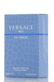 Versace Man Eau Fraiche Туалетна вода, 2006, чоловічий, Елітна, Амбра, деревина платана, мускус, Білий лимон, карамбола, рожеве дерево, Тарагон, шавлія, перець та кедр, 100, Італія, Деревні,Водяні
