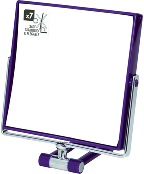 Дзеркало складане двостороннє х7 Beter Viva Make Up Macro Mirror 14.5 см Purple (8412122143114)