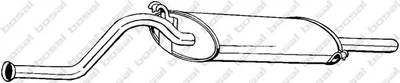 Глушитель задний ВАЗ 2108 Bosal (278-981) Bosal (278981)
