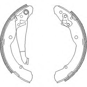 Тормозная колодка барабанная Woking (Z4082.00) Woking (Z408200)
