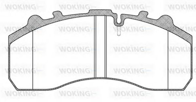 Тормозная колодка дисковая на грузовые авто Woking (JSA 7373.10) Woking (JSA737310)