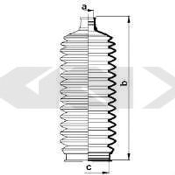 Пыльник рулевой рейки Spidan (83890) SPIDAN (83890)