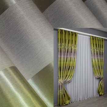 Комплект готових штор VR-Textil Фотоштори двосторонні №1384ш Оливковий 150х270 см 2 шт (33-0257)