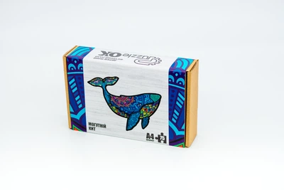 Дерев'яний пазл PuzzleOK Могутній Кит (PuzA4-01737)