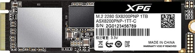 SSD накопичувач Adata XPG SX8200 Pro 1 TB (ASX8200PNP-1TT-C)