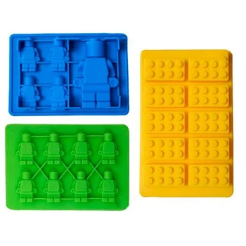 Набор силиконовых форм Лего LEGO 3 шт