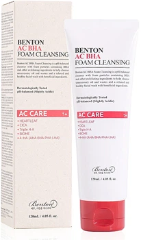 Гель-пінка для вмивання із саліциловою кислотою - Benton AC BHA Foam Cleansing 120ml (1132089-106941)