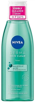 Очищающий тоник для лица - Nivea Derma Skin Clear Toner 200ml (1144422-134786)