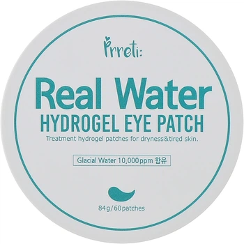 Зволожувальні гідрогелеві патчі для зони навколо очей - Prreti Real Water Hydrogel Eye Patch 60шт (1246160-135445)