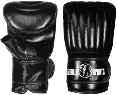 Боксерські рукавички Gorilla Sports M Чорні (4260438736308)