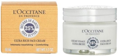 Tester Krem do twarzy L'Occitane en Provence Shea Butter Ultra Rich Comforting Cream 50 ml (3253581861592)