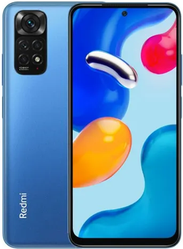 Смартфон 6.43" Xiaomi Redmi Note 11S 6/64Gb 4G 2-SIM NFC 108/16Мп 8 ядер Android 13 Twilight Blue (2201117SY)