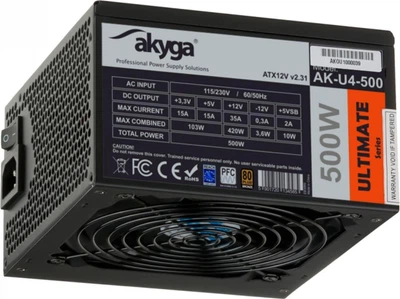 Блок живлення Akyga ATX Ultimate AK-U4-500 500W