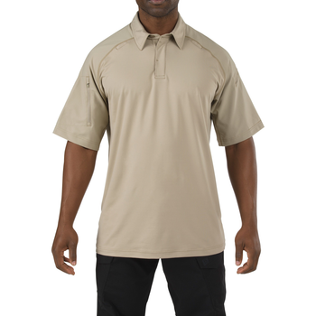 Футболка Поло з коротким рукавом 5.11 RAPID PERFORMANCE POLO - SHORT SLEEVE L Silver Tan