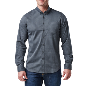 Рубашка тактическая 5.11 Tactical Alpha Flex Long Sleeve Shirt S Turbulence Dby