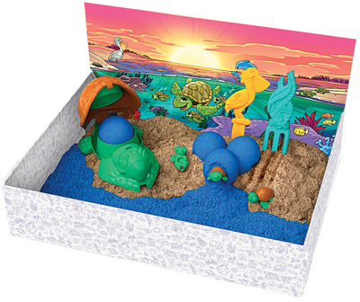 Piasek kinetyczny Kinetic Sand Zestaw z plażą żółwi 396 g (0681147012790)