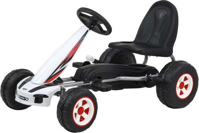 Gokart na pedały Milly Mally Viper White (5901761125856)