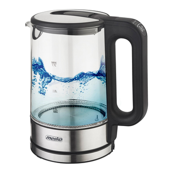 Электрочайник Mesko MS 1301 black 1,7 л (2200Вт, регулятор температуры)