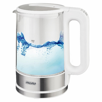 Электрочайник Mesko MS 1301 white 1,7 л (2200Вт, регулятор температуры)