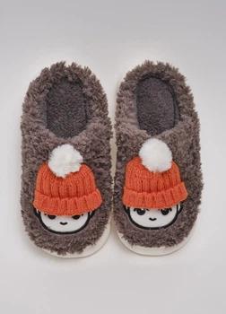 Тапочки детские Fashion PT701D коричневые зимние 341661_34-35 (20.5 см)
