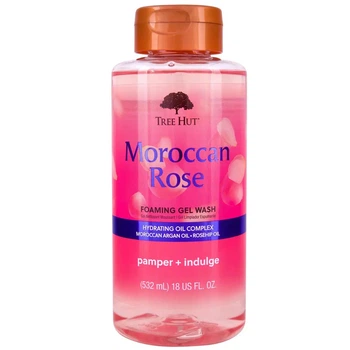 Гель для душа Tree Hut Moroccan Rose Foaming Gel Wash с ароматом марокканской розы, 532 мл
