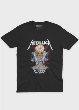 Чоловіча футболка MODNO з рок принтом "Metallica" XL Чорний (TS001-3-BL-004-2-201)