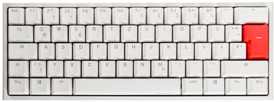 Klawiatura przewodowa Ducky One 2 Mini Cherry MX Blue USB White (DKON2061ST-CDEPDWWT1)