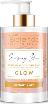 Koncentrat do dłoni i ciała Bielenda Sensory Skin Glow rozświetlający 300 ml (5902169059002)