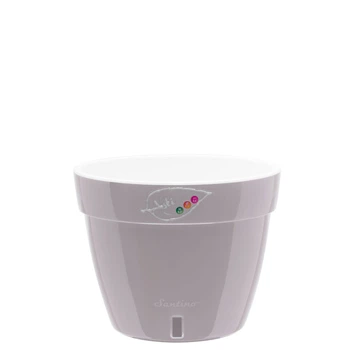 Горшок с автополивом Santino ASTI 1,4 л серый-белый (AST14GRY/WHT)