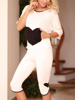 Піжама (кофта + штани) жіноча з віскози Kalimo Vigo M Екрю (5902429210204)
