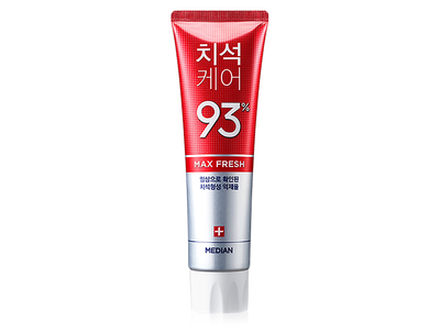 Освежающая зубная паста для профилактики зубного камня Median Dental IQ 93% Max Fresh Toothpaste, 120г (8809585101421)