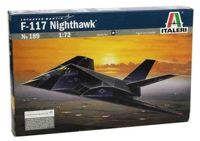 Збірна модель Italeri F-117 A Stealth Nighthawk масштаб 1:72 (8001283801898)
