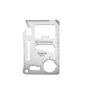 Мультитул карточка 11в1 Intertool, HT-0589